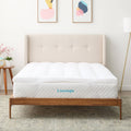 Lucid Comfort Collection 3-Inch Plush Down Alternative Fiber Bed Topper Full XL