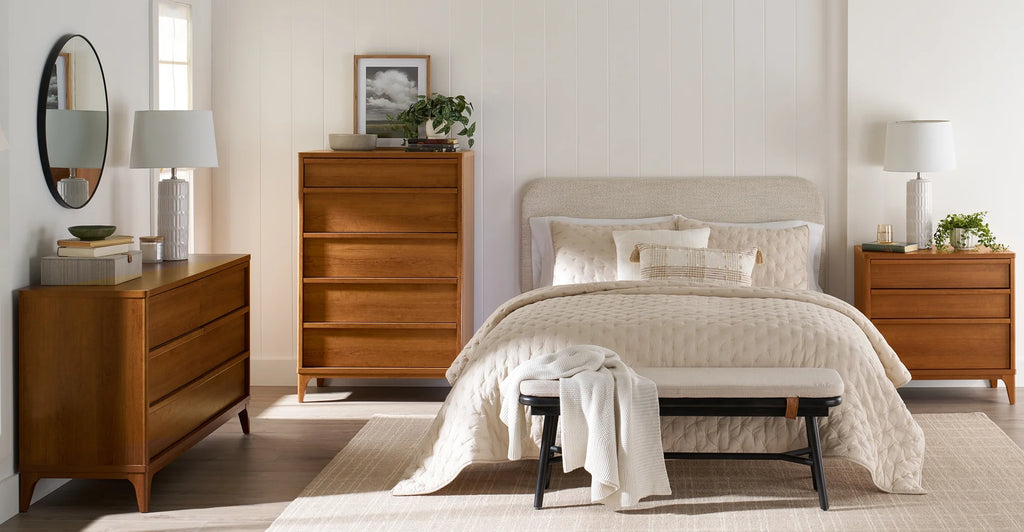 Better Homes & Gardens Greyson 3 - Drawer Nightstand with USB, Acorn Finish