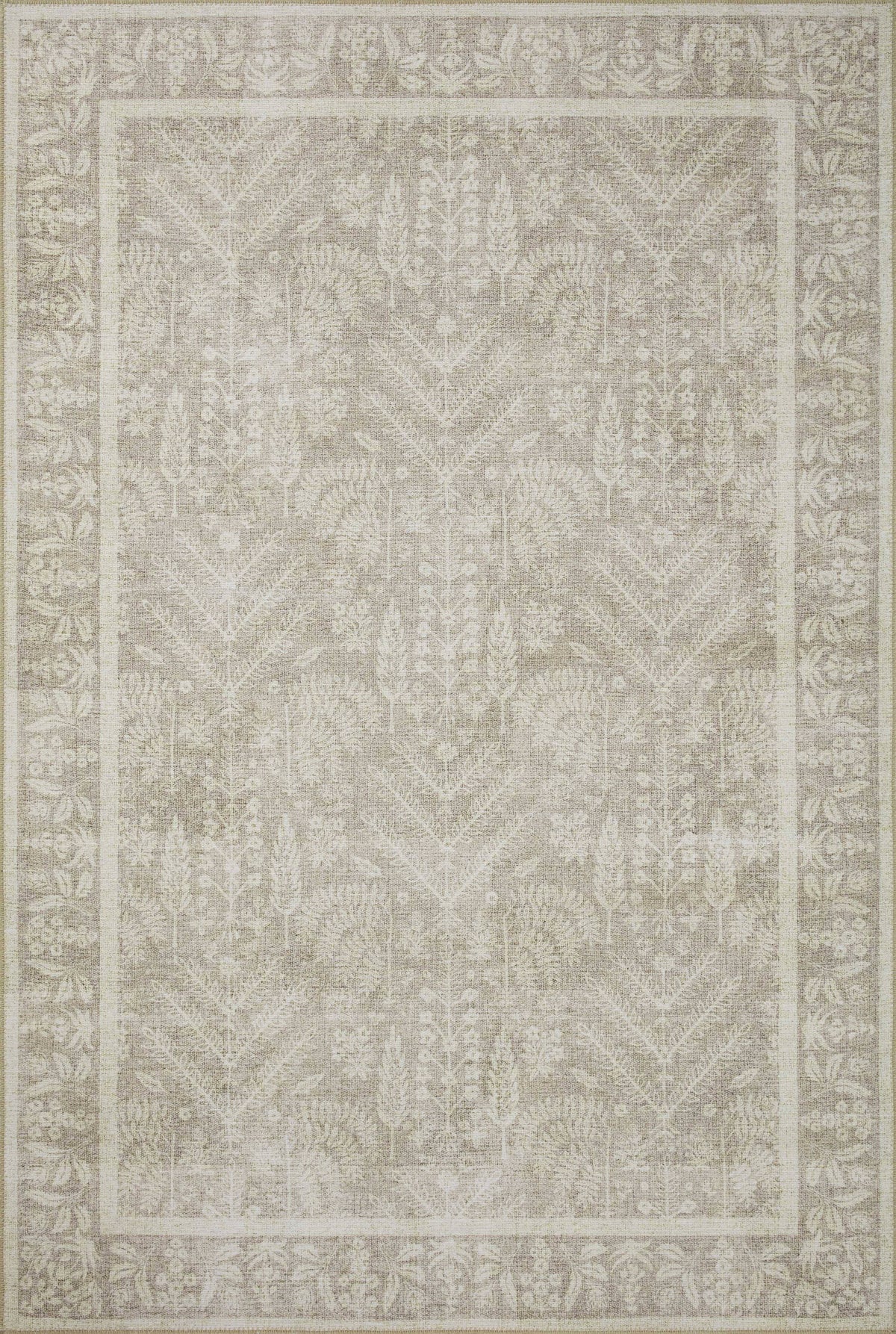Rifle Paper Co. x Loloi Maison Collection MAO-02 Bough Natural 18" x 18" Sample Rug