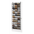 Whitmor 36-Pair Over-the-Door Shoe Organizer, Grey