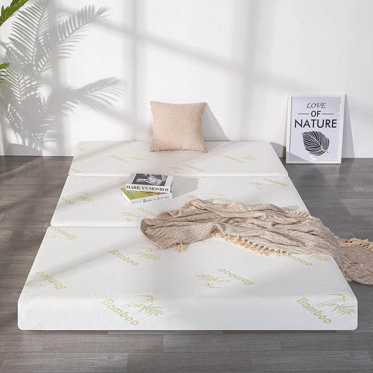 6 inch Queen Memory Foam Folding Mattress - 78 x 58 x 6