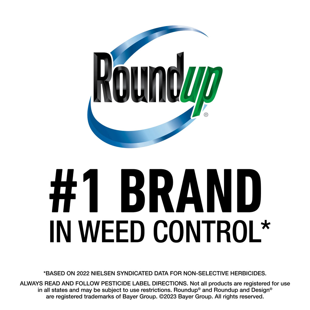 Roundup Weed & Grass Killer? Concentrate, Use in Flower Beds and Other Areas of Your Yard, 1 Gal