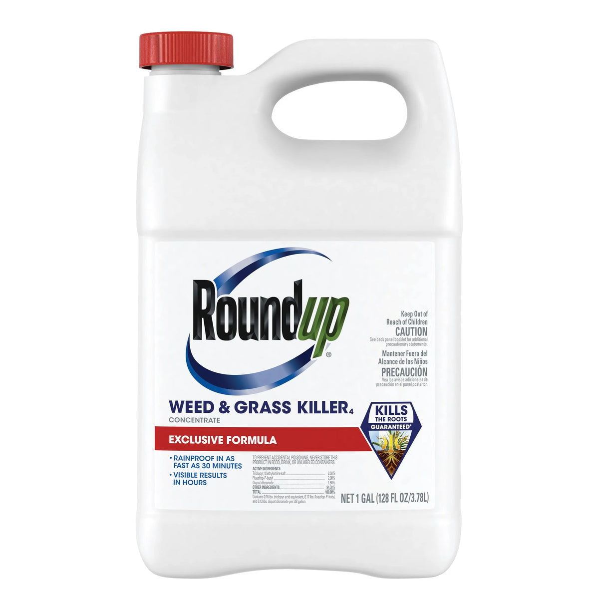 Roundup Weed & Grass Killer? Concentrate, Use in Flower Beds and Other Areas of Your Yard, 1 Gal
