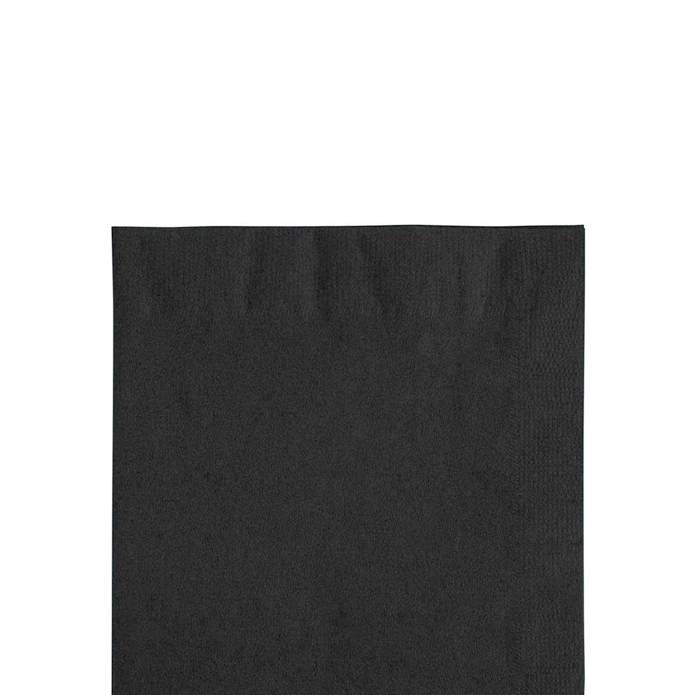 Jet Black Beverage Napkins 100ct