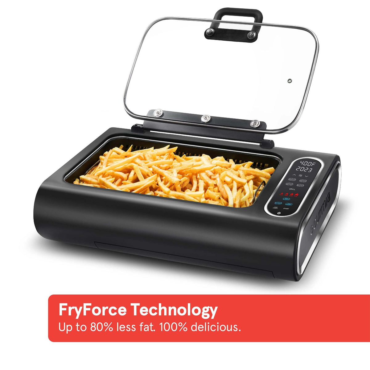 Station Indoor Smokeless Grill with Guided Cooking. Black