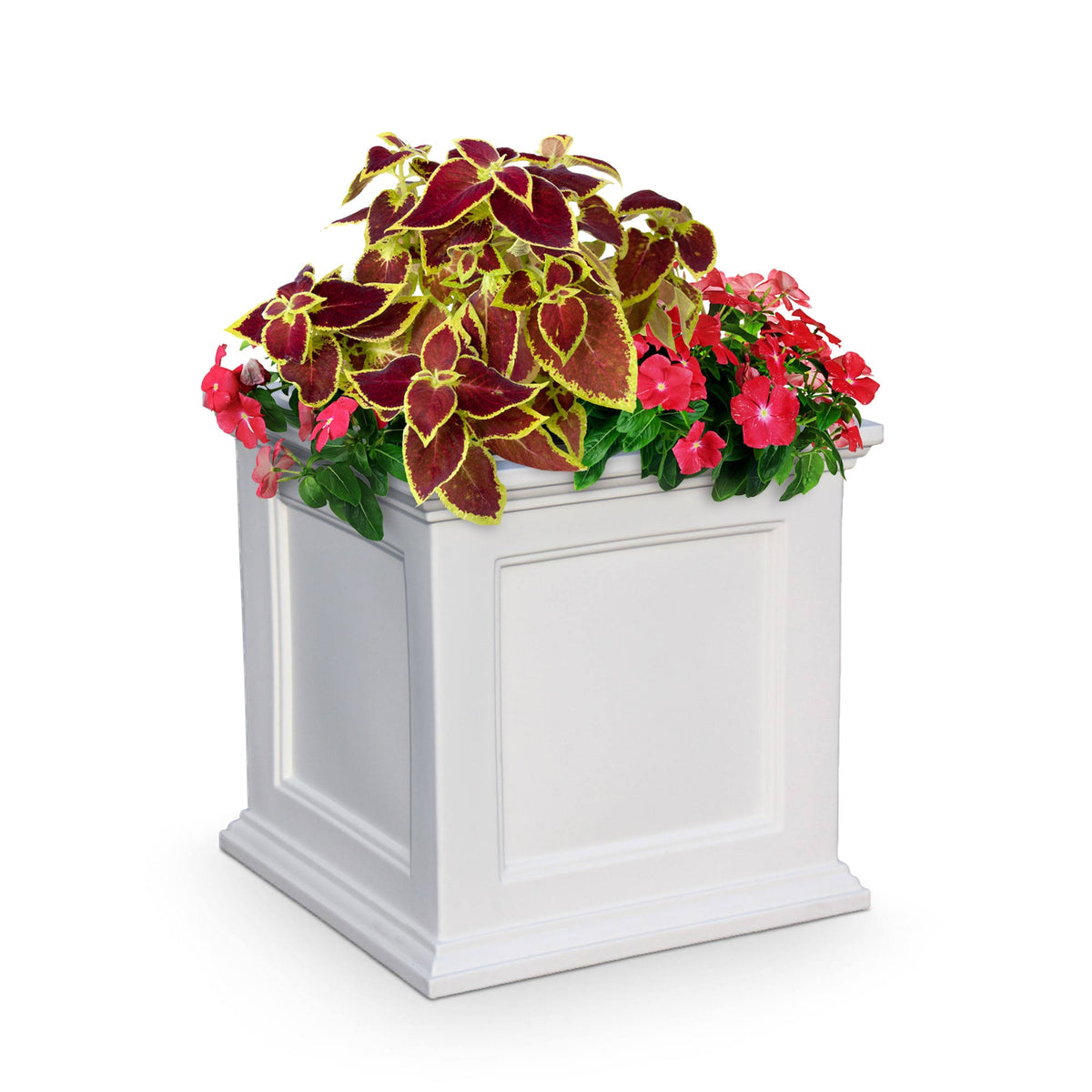 Mayne Fairfield Patio Planter - 20", White