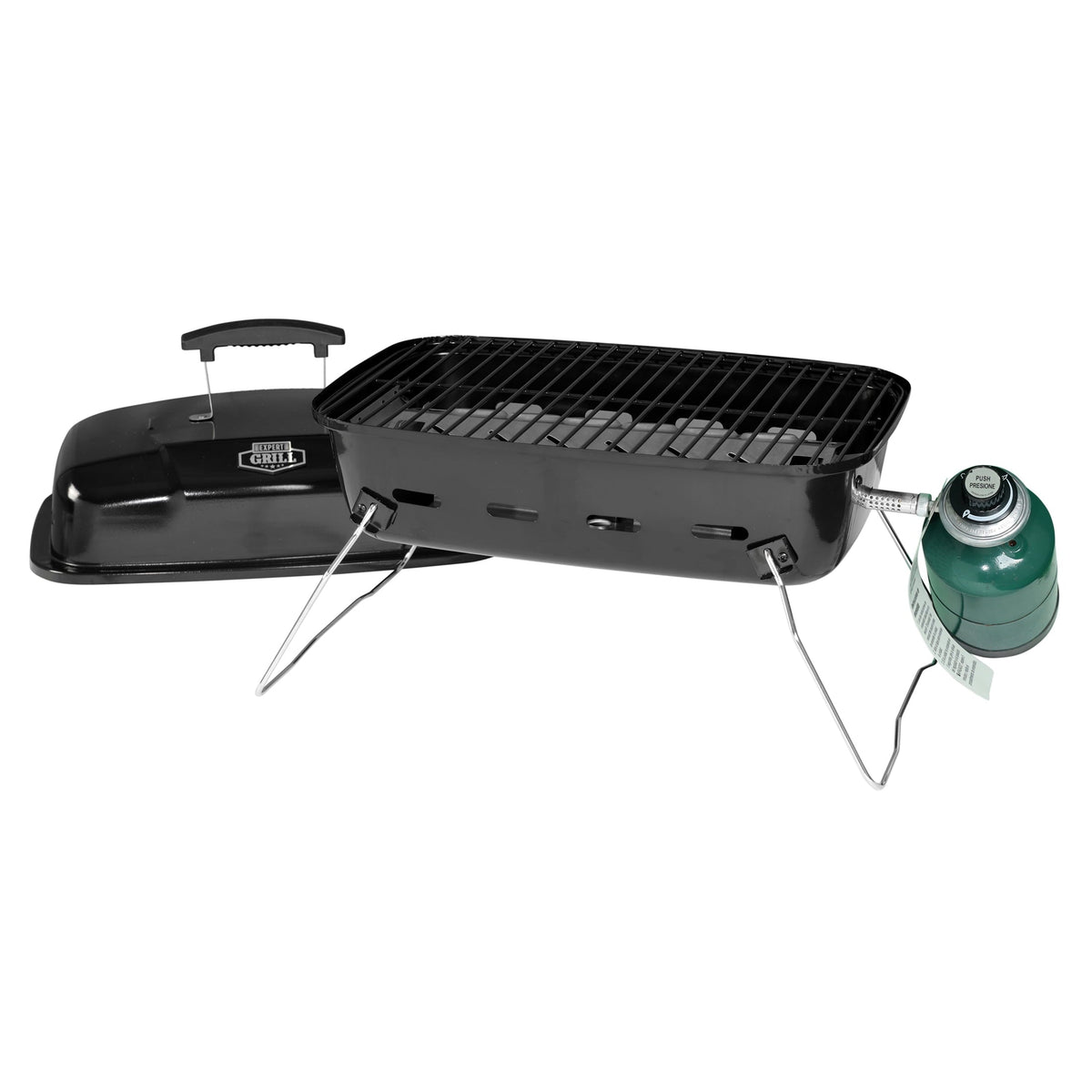 Grill 17.5 10.000 BTU Portable Propane Gas Grill. Black