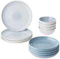 Corelle Stoneware 12-Piece Dinnerware Set in Nordic Blue