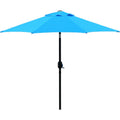 at Home Aqua Outdoor Crank & Tilt Steel Umbrella, 7.5'