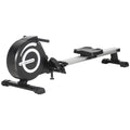 HOMCOM Rudergerät, klappbar, leiser Aluminiumrahmen, LCD-Monitor, 8 Stufen Widerstand, Schwarz/Silber