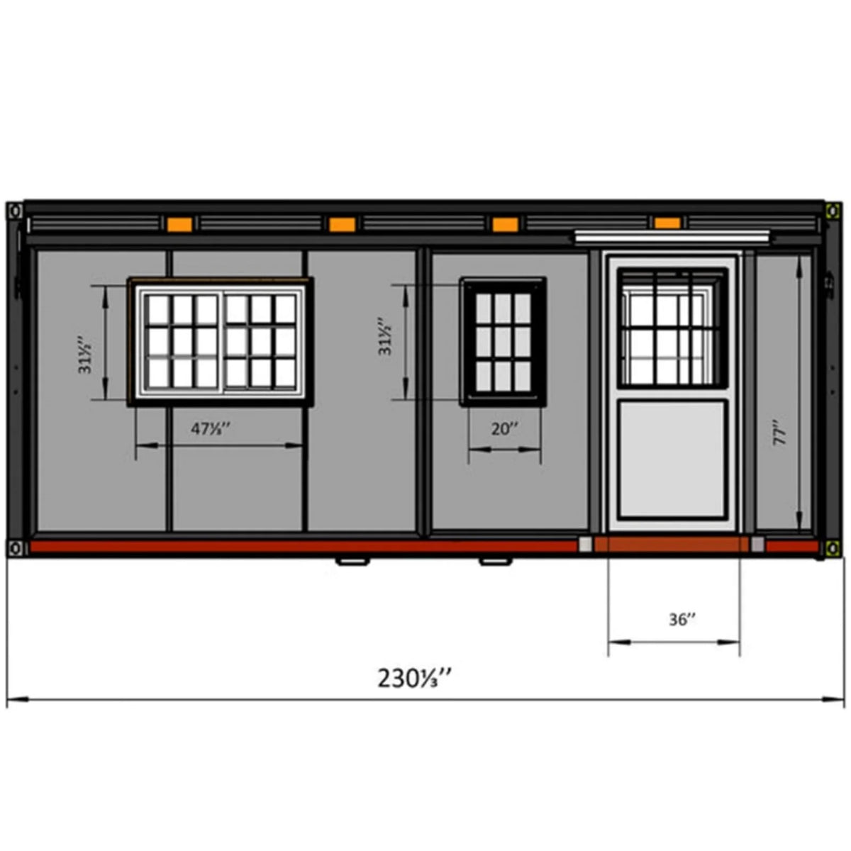Portable Mobile Expandable Prefab House 15 x 20ft, Exquisitely Designed Modern Villa Prefab House for Live, Work