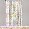 Shabby Flora Floral Room Darkening Rod Pocket Curtain Panels East Urban Home Size per Panel: 28" x 84"
