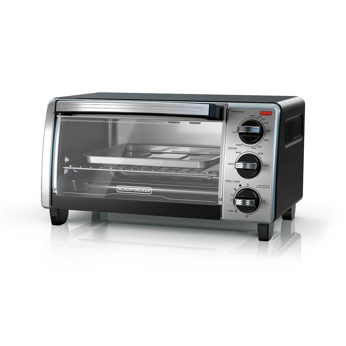Black & Decker 4-Slice Toaster Oven TO1750SB