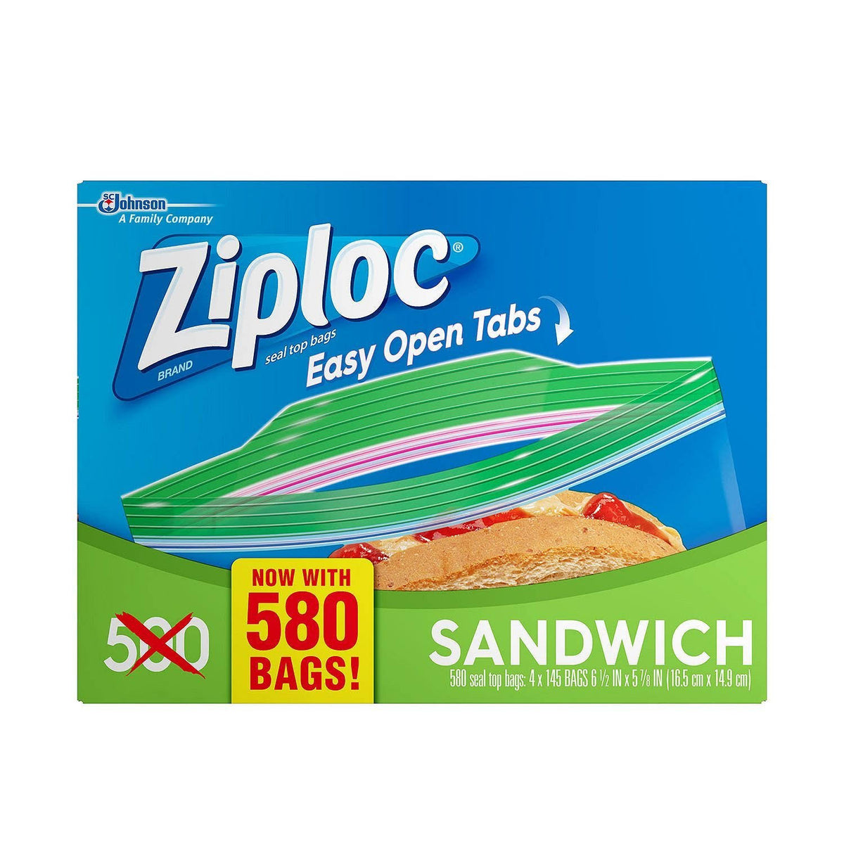 Ziploc Sandwich Bags (580 ct)