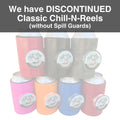 Chill-N-Reel (Orange) Fishing Can Cooler with Hand Line Reel Attached | Unique Funny Fishing Gift or Stocking Stuffer - Fishing Drink Holder Fits Any