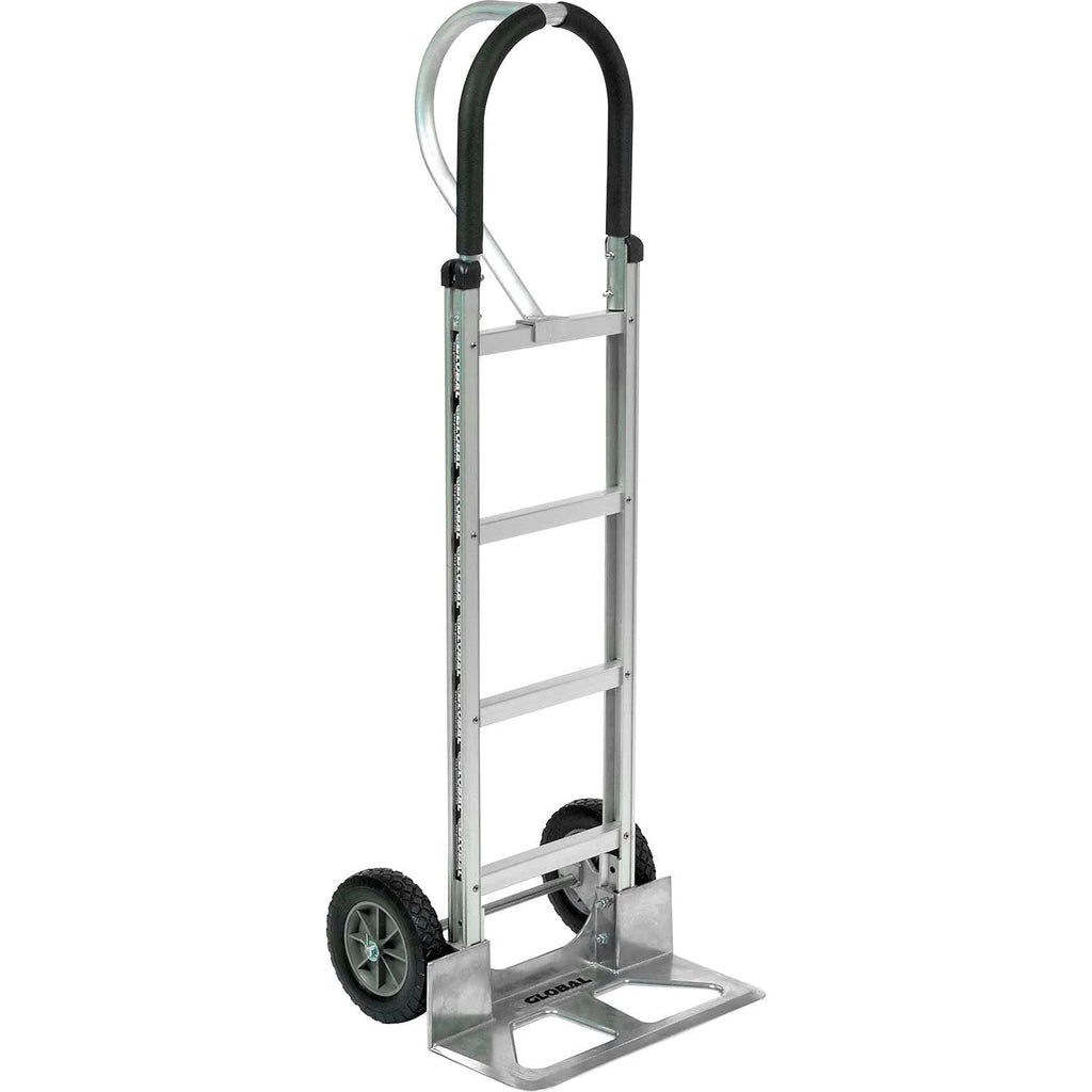 Aluminum Hand Truck Loop Handle, Mold - on Rubber Wheels