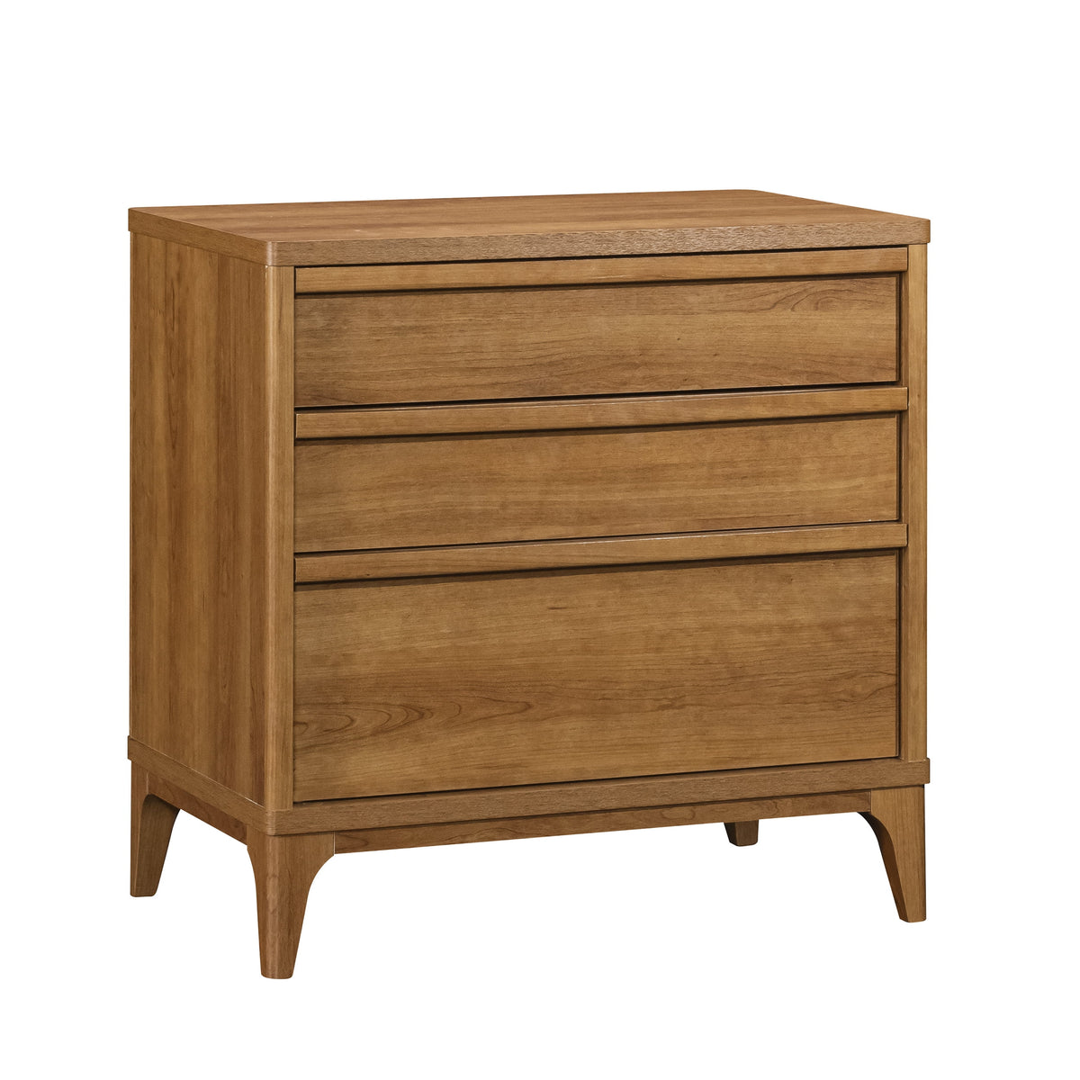 Better Homes & Gardens Greyson 3 - Drawer Nightstand with USB, Acorn Finish