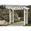 Vita 88" x 32" x 86.5" Fairfield Grande Vinyl Arbor, White, VA84231