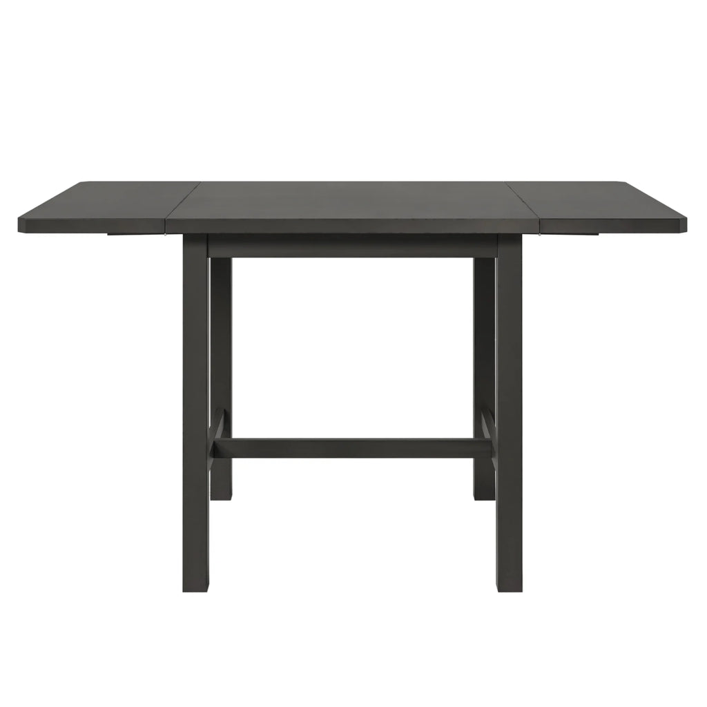 Harper & Bright Designs 5 Pieces Wooden Round Dining Table and Chair Set with Special - Shaped Legs and an Exquisitely Designed Hollow Chair Back for Dining Room