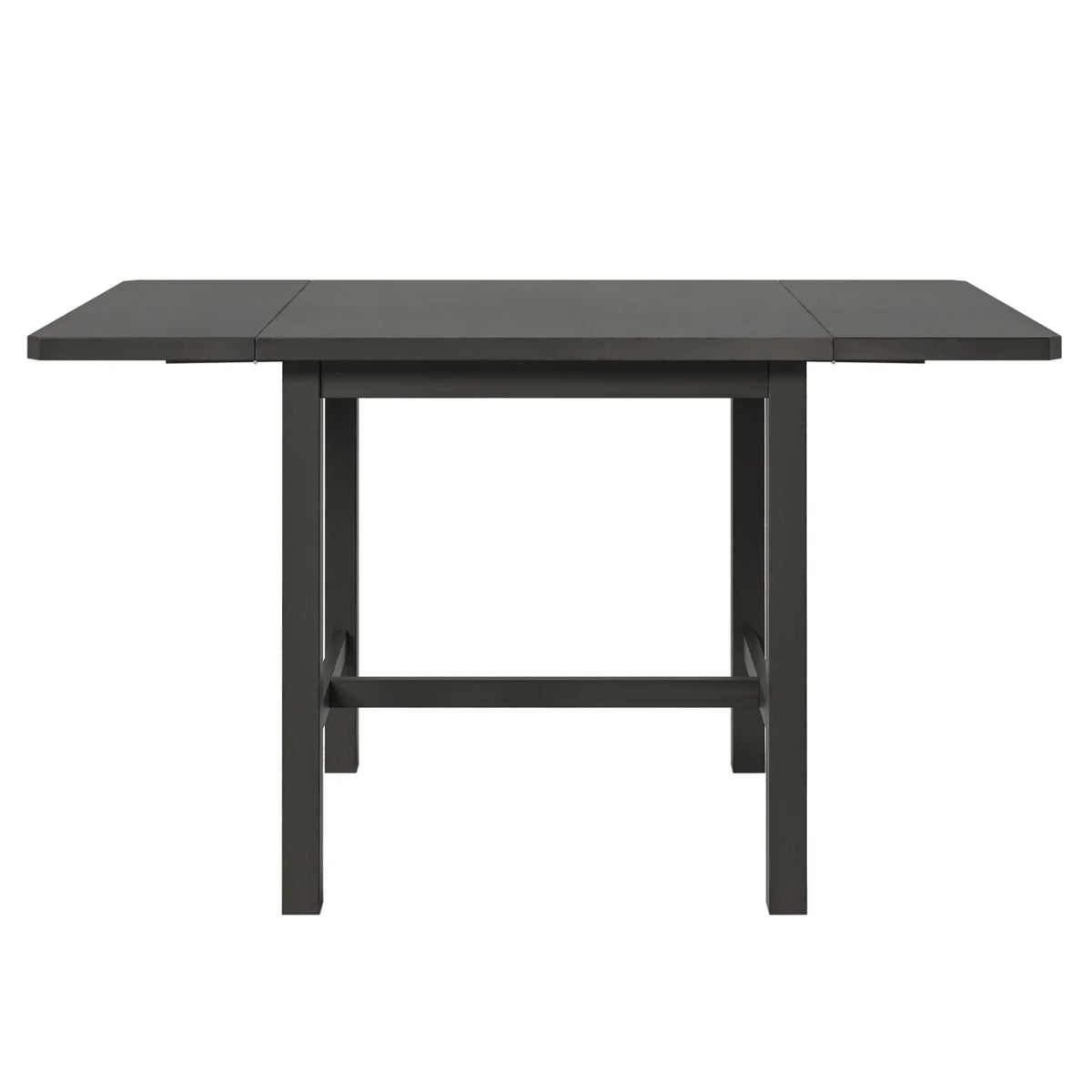 Harper & Bright Designs 5 Pieces Wooden Round Dining Table and Chair Set with Special - Shaped Legs and an Exquisitely Designed Hollow Chair Back for Dining Room