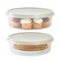Evelots Set of 4 Pie Keepers-Clear Plastic Food Storage Containers-Holds 10 inch Cakes, Pies, Pastries