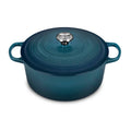 Le Creuset Signature Cast Iron 7.25-Quart Deep Teal Round Dutch Oven