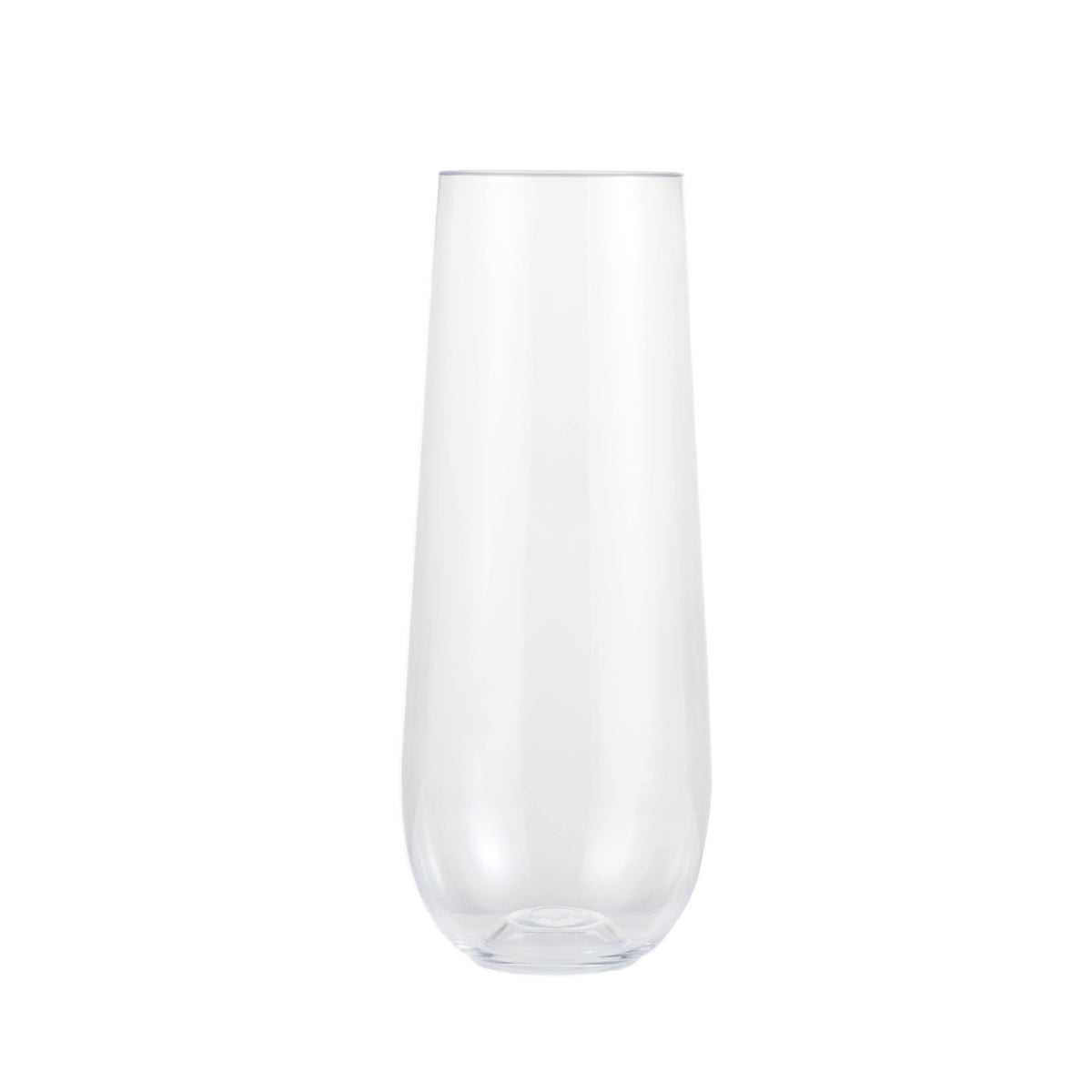 Celebrate It Clear Plastic Stemless Champagne Flutes - 9 oz