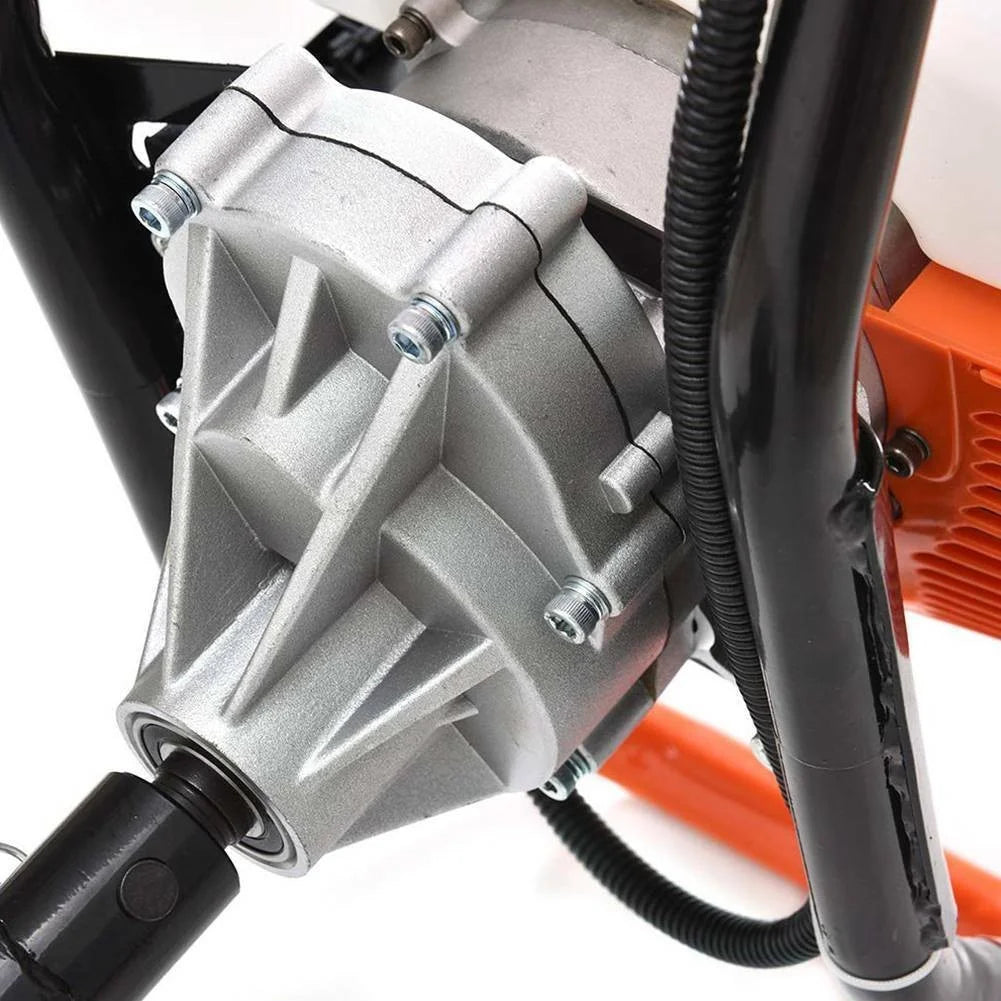 Jacgood 62cc Post Hole Digger 2 Stroke Petrol Gas Powered Earth Digger with 3 Auger Drill Bits (3" 5" & 8") + 3 Extension Rods for Farm Garden Plant