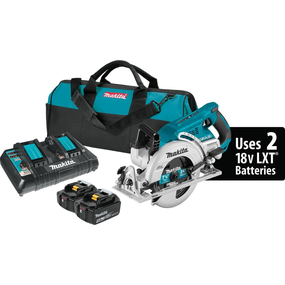 Makita X2 LXT Lithium Ion 71/4" Rear Handle Circular Saw Kit