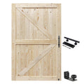 Paneled Solid Wood Barn Door S&Z TOPHAND Size: 54" x 80"