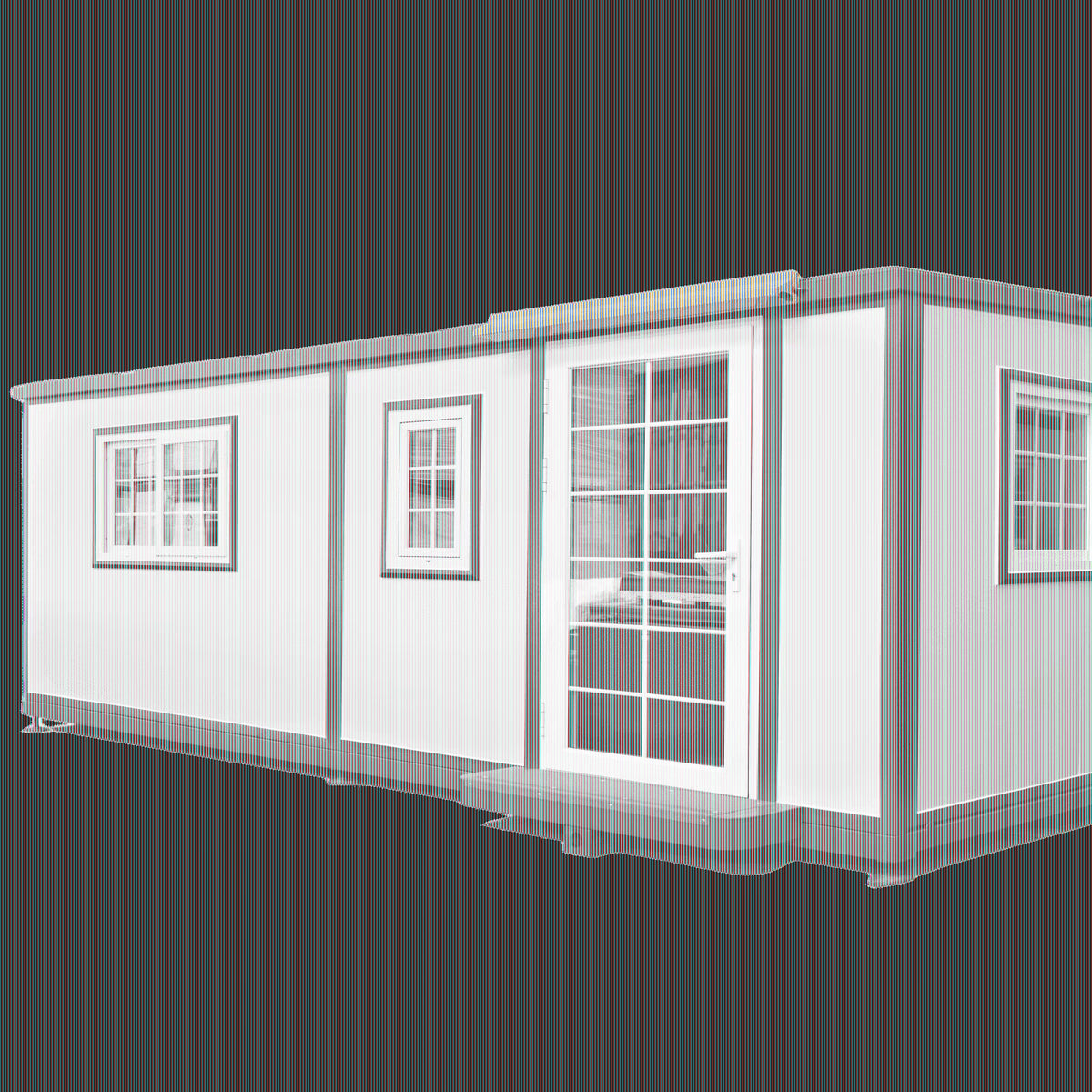 Portable Mobile Expandable Prefab House 15 x 20ft, Exquisitely Designed Modern Villa Prefab House for Live, Work