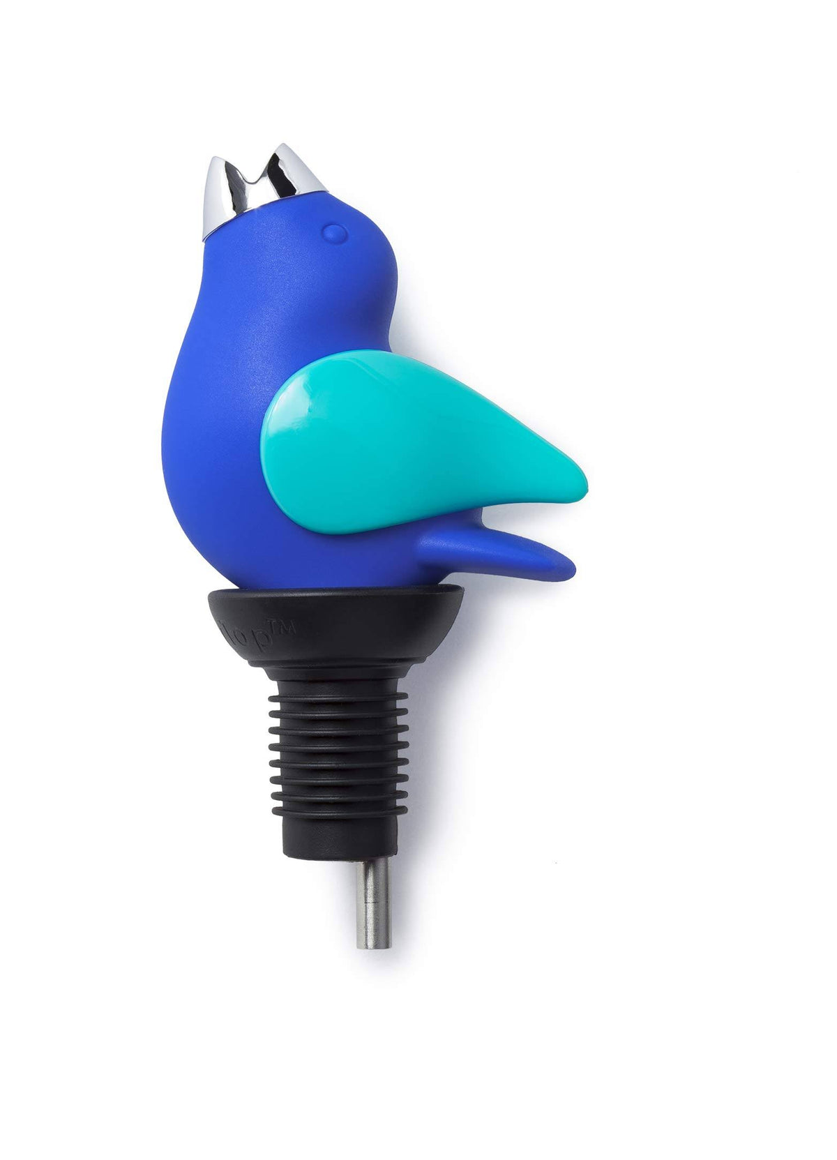 ChirpyTop Wine Pourer (Cobalt/Aqua)