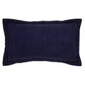 Better Trends Jullian Stripes Design 100% Cotton King Sham Navy, Blue