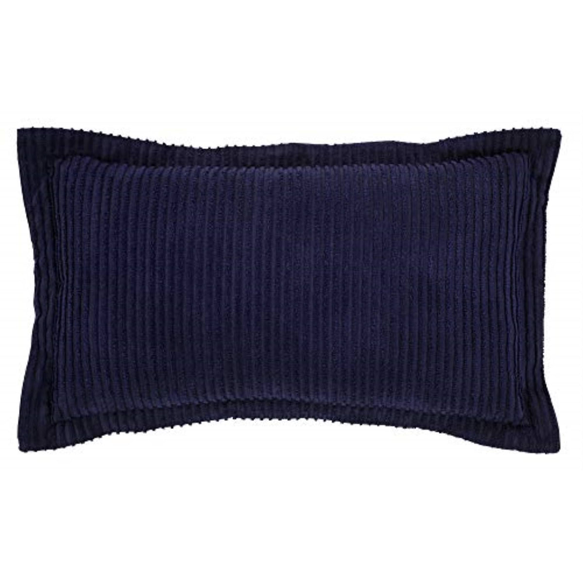 Better Trends Jullian Stripes Design 100% Cotton King Sham Navy, Blue