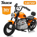 Track 7 36V Electric Dirt Bike for Kids, 350W Ride on Motorcycle with Twist Grip Throttle, Hand - Operated Brakes, Key Start, Off - Road Motocross Speed up to 15 Mph, Age 8+, White