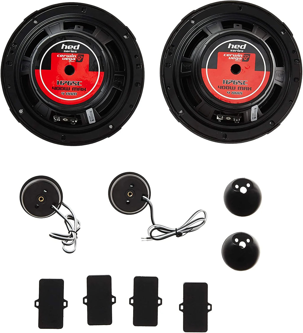 Cerwin Vega H765C + H7652 HED Series 6.5" Component & 6.5" 2 Way Speaker System
