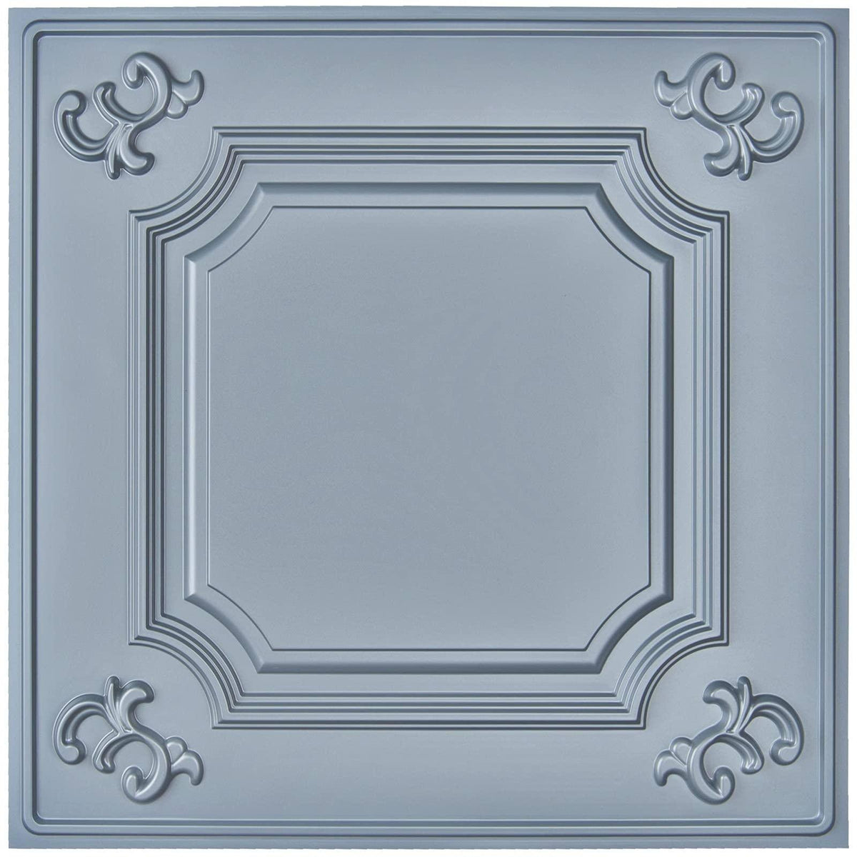 Art3d 2x2ft PVC Drop Ceiling Tiles,Lay-in Ceiling Tiles,Glue Up Ceiling Tiles - Grey