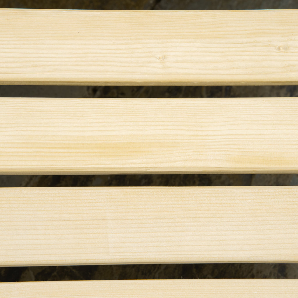 Outsunny Adirondack Stuhl Klappbar Adirondack Chair aus Holz Outdoor Gartenstuhl mit Fußstütze Hoher Rücken- und Armlehnen Balkonstuhl Gartensessel für Garten, Balkon 78 x 140 x 94cm Natur
