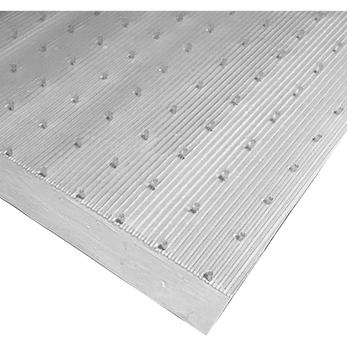 Resilia - Clear Vinyl Plastic Floor Runner/Protector for Low Pile Carpet - Skid-Resistant Decorative Pattern, (27 Inches Wide x 25 Feet Long)