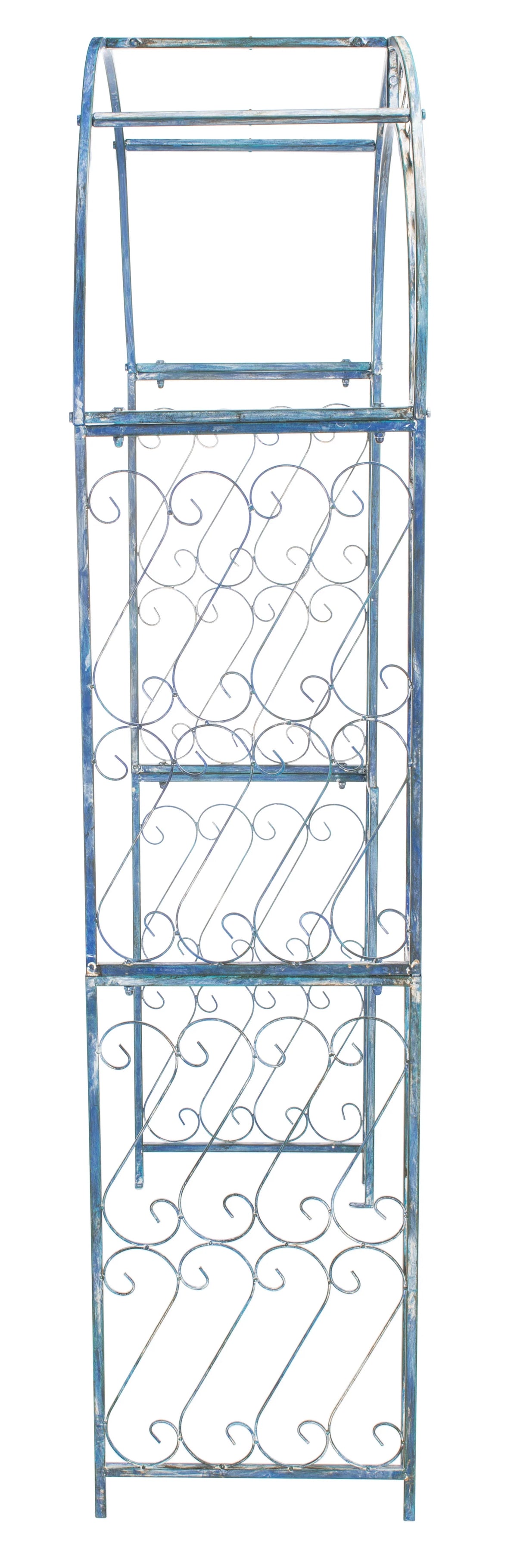 SAFAVIEH Pagan Outdoor Patio Trellis Arch, Antique Blue