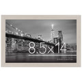 Americanflat 8.5x14 Picture Frame in Light Wood - Engineered Wood with Shatter Resistant Glass - Horizontal and Vertical Formats for Wall