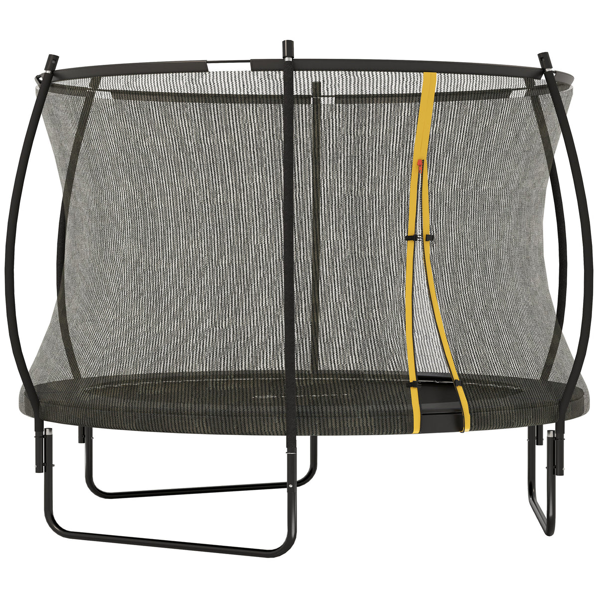 SPORTNOW Gartentrampolin Outdoor-Trampolin Sicherheitsnetz 54 Hochspannungsfedern Ø 305 x 240 cm Schwarz