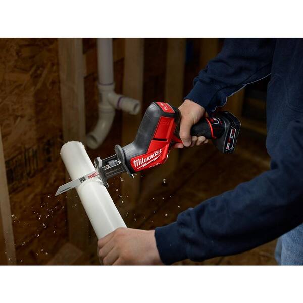M12 FUEL 12V Lithium-Ion Brushless Cordless HACKZALL Reciprocating Saw Kit W/ M12 3/8 in. Ratchet