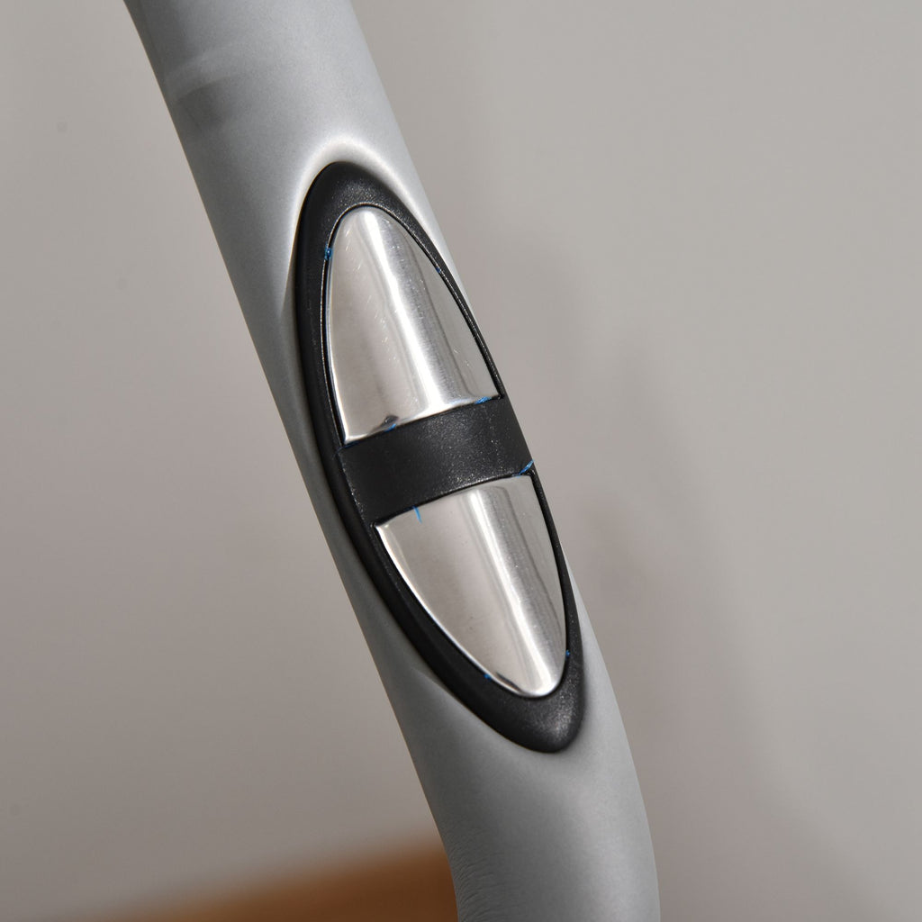 HOMCOM Magnetisches faltbares Heimfahrrad Fitnessfahrrad Innenfahrrad mit großem Komfort verstellbarer Sattel Rückenlehne gepolsterte Griffe LCD-Display Tablettenhalter Stahl Weiß Grau