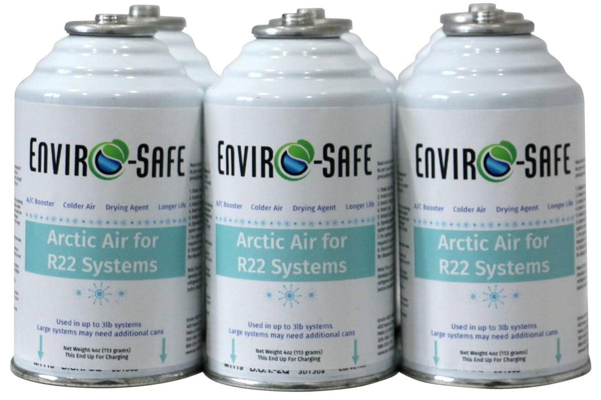 EnviroSafe Arctic Air for R22 R-22 R22A Systems 6 Cans