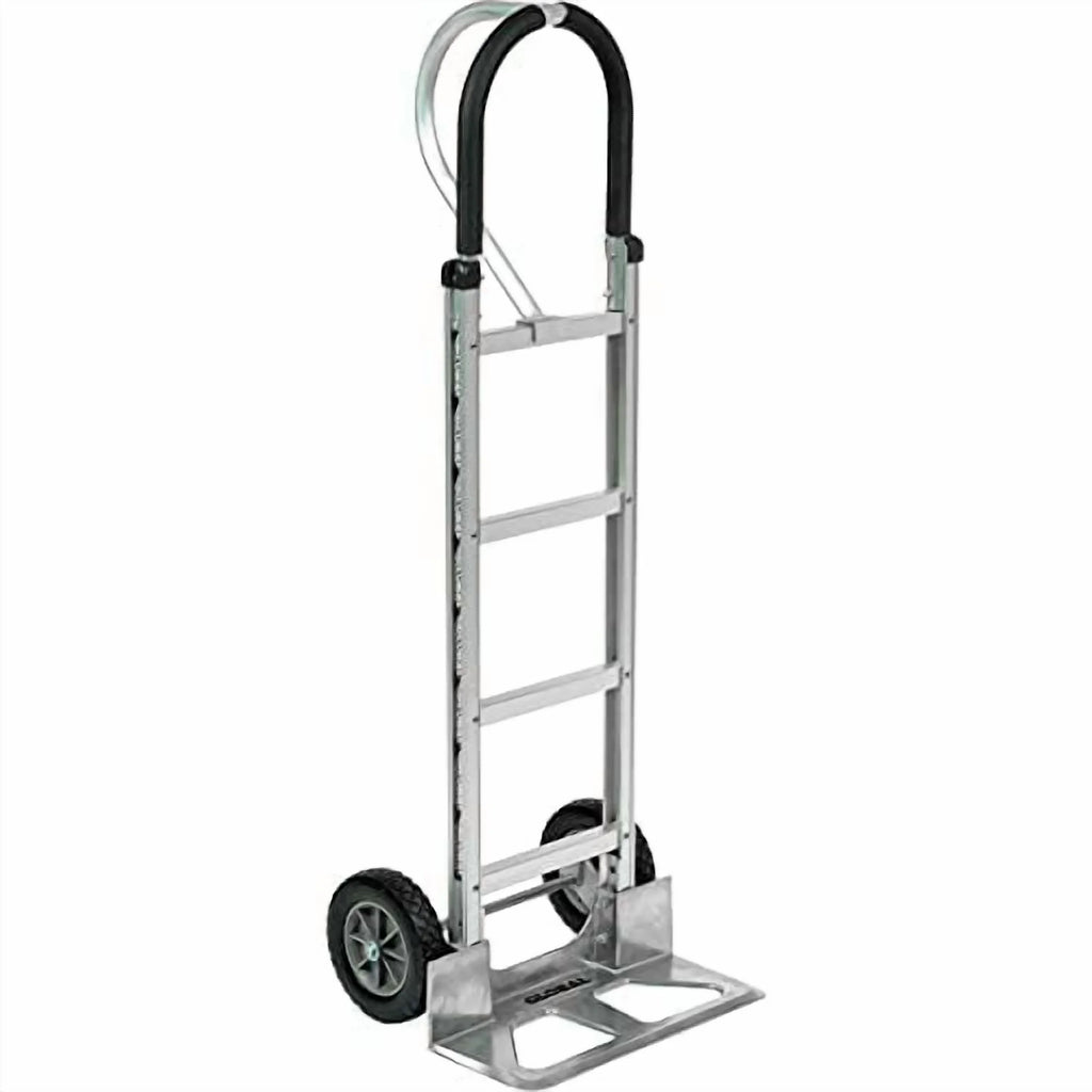 Aluminum Hand Truck Loop Handle, Mold - on Rubber Wheels