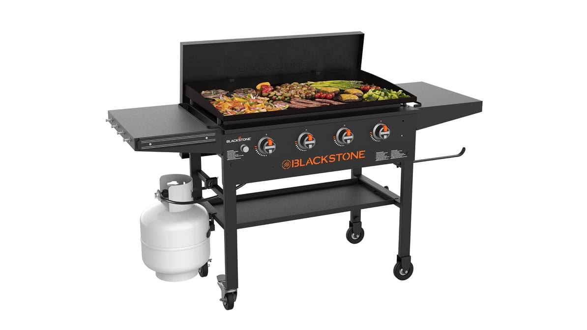 Blackstone 36" Griddle with Integrated Hood Dual Horizontal Folding Shelves Fron
