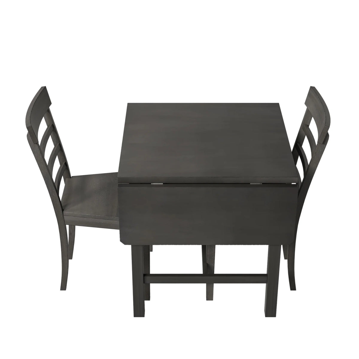 Harper & Bright Designs 5 Pieces Wooden Round Dining Table and Chair Set with Special - Shaped Legs and an Exquisitely Designed Hollow Chair Back for Dining Room