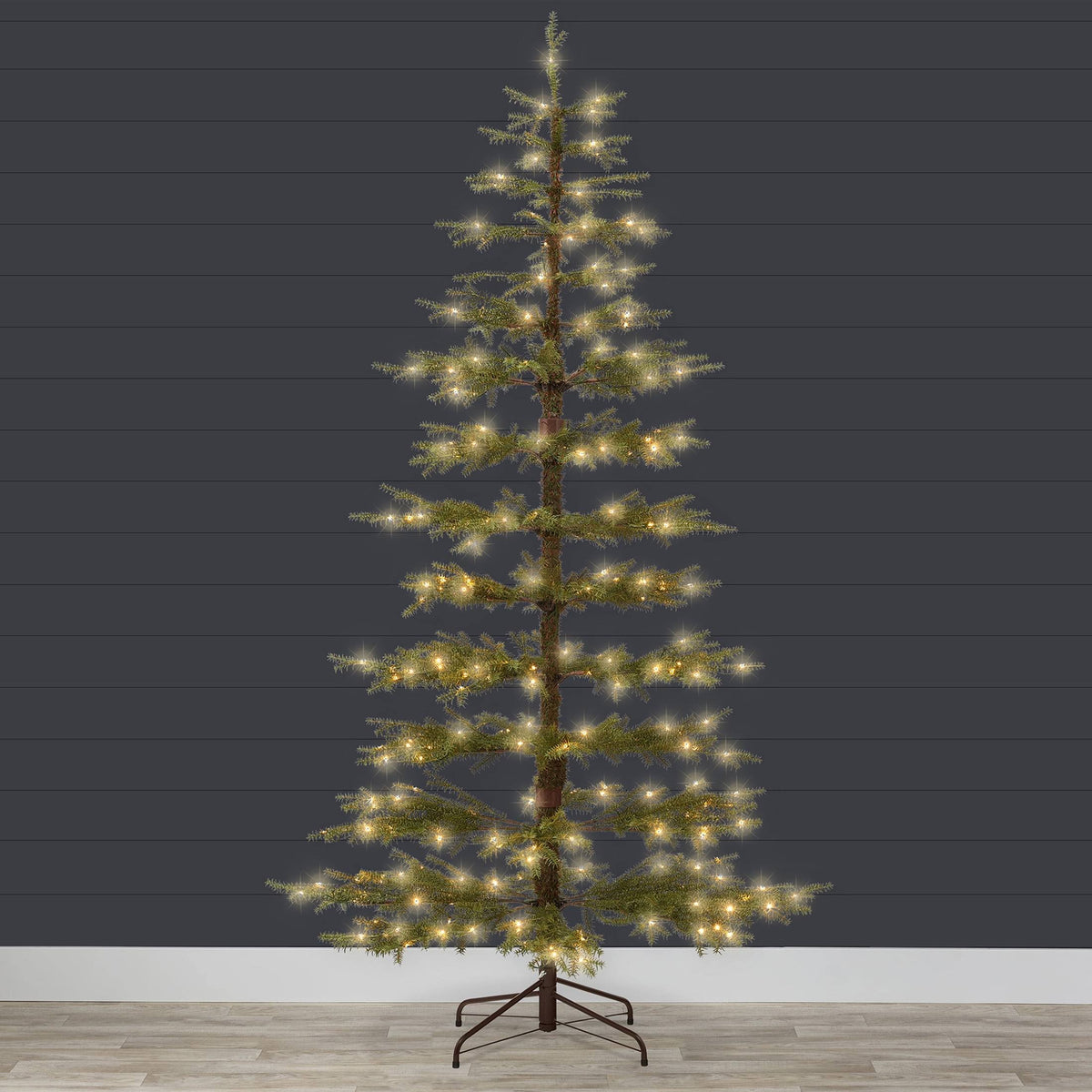 Best Choice Products 7.5ft Pre-Lit Sparse Christmas Tree w/ 300 2-in-1 LED Lights, Cordless Connection, Metal Stand