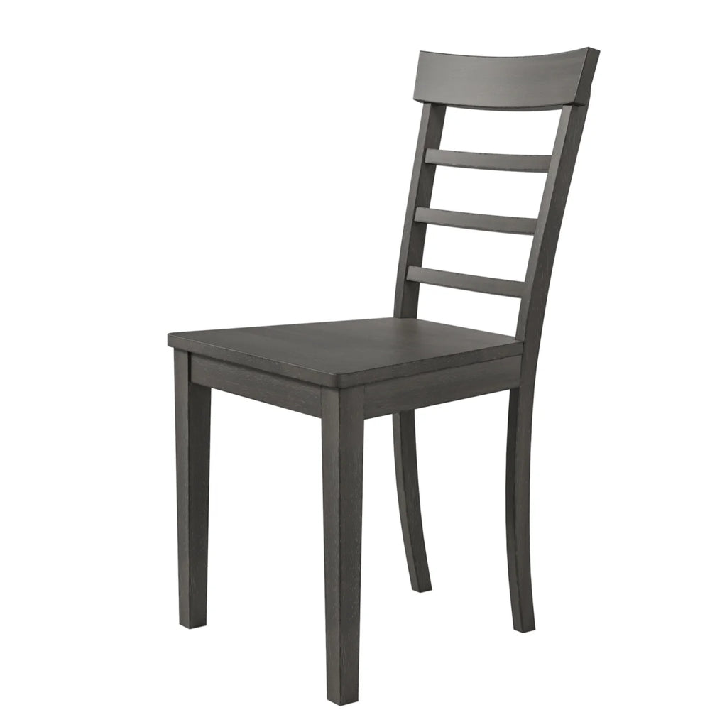 Harper & Bright Designs 5 Pieces Wooden Round Dining Table and Chair Set with Special - Shaped Legs and an Exquisitely Designed Hollow Chair Back for Dining Room